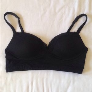 Victoria's Secret black wireless push-up bra